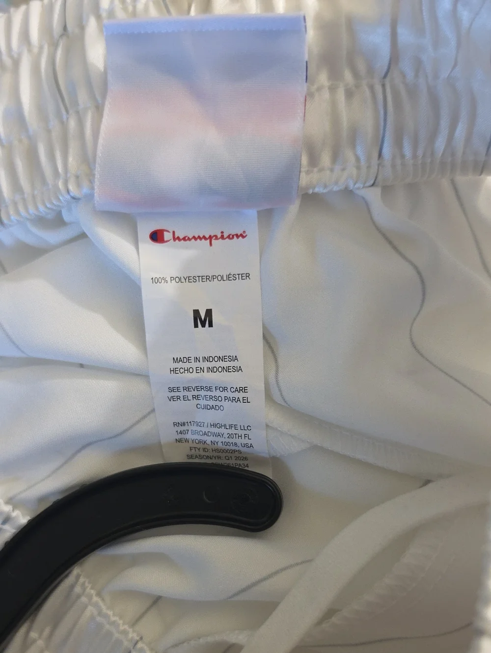 Champion Women's Game Set Match Pants - White Pinstripe Size M - Picture 8 of 8